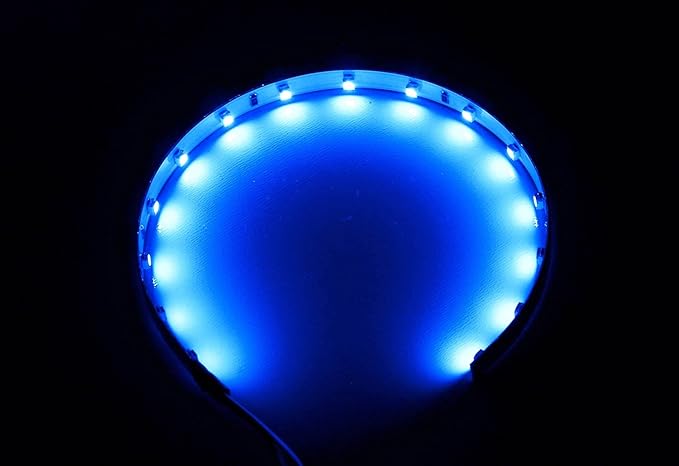 iJDMTOY Ultra Blue 15-SMD LED Accent Ambient Lighting Kit Compatible with Car Motorcycle Projector Lens Demon Eye Retrofit