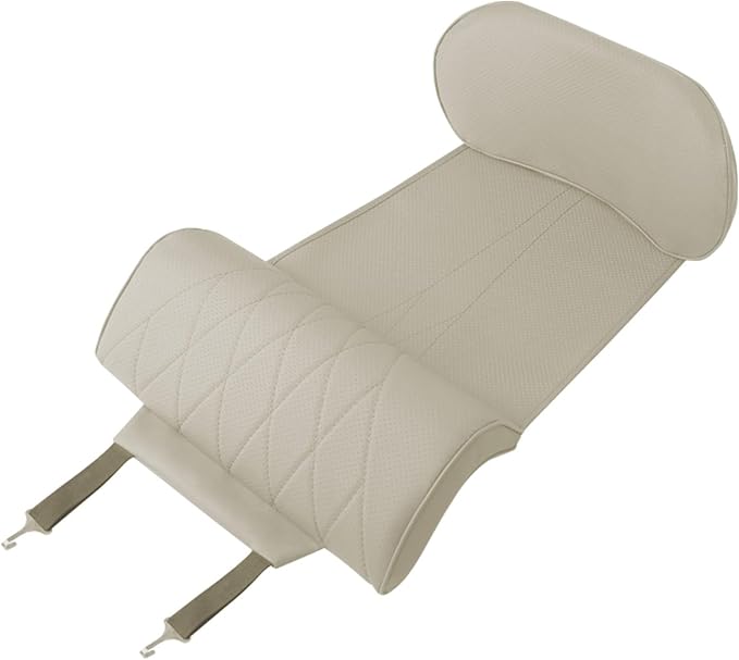 Car Seat Leg Extension with Lumbar Support Seat, Extension Pad for General Motors Car Seats, Leg and Waist Support for Car Travel (Beige)