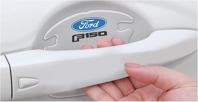 iPick Image for Ford F-150 2015 up Universal Car Door Handle Cup Protector Clear Decal Stickers, Pair - Official Licensed
