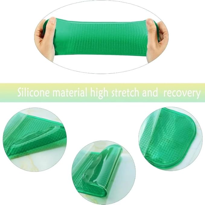 5PCS Extra-Strong Anti-Slip Pad Car Dashboard Sticky Pad Removable Silicone Gel Mat Washable Multi-Purpose PU Gel for Cell Phone Tablet (Green)