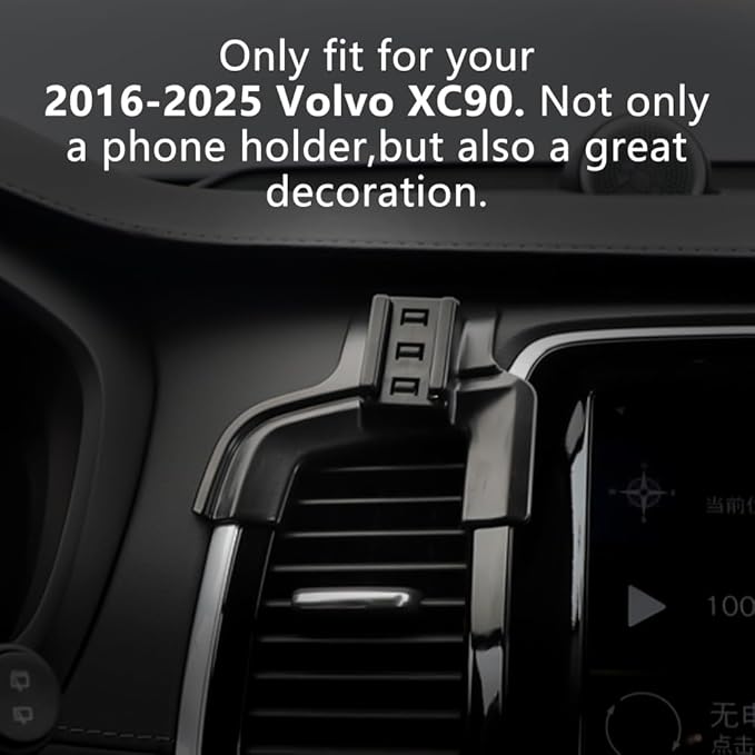 CLEC Fits for Magsafe Car Phone Holder Mount for Volvo XC90 2016-2025 Magnetic Phone Holder Adjustable for Car Vent for iPhone 17/16/15/14/13/12 Series Magsafe Case All Phones