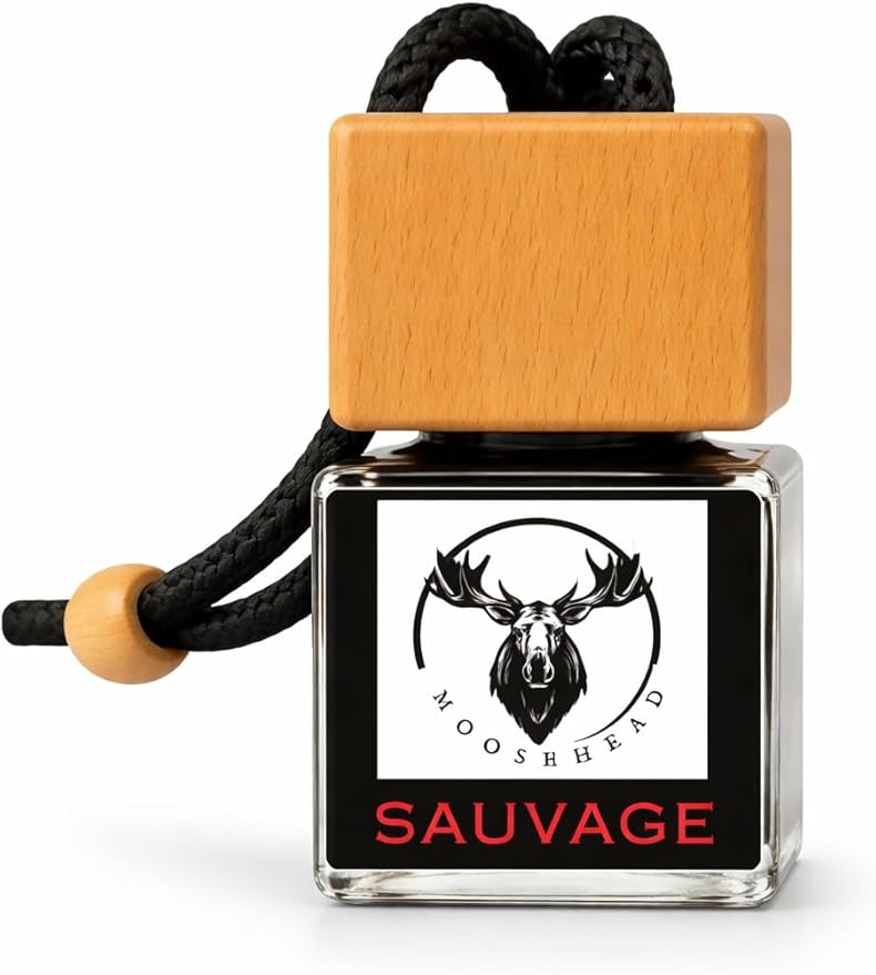 Sauvage Scented Hanging Car Air Freshener – Premium Auto Perfume & Car Diffuser | Rich & Masculine Scent | Long-Lasting Up to 120 Days | Odor Eliminating