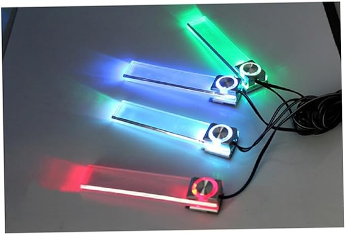 Colorful LED Interior Floor Lights for Cars Atmosphere Lamp with Off Switch Easy Installation with Double Sided Adhesive for Car Mood Lighting