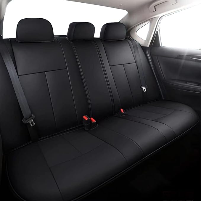 AOMSAZTO Custom Fit Seat Covers for Nissan Altima: 2013 2014 2015 2016 2017 2018 S SV SR 2017-2018 SL Waterproof Car Seat Covers Full Set Faux Leather Black