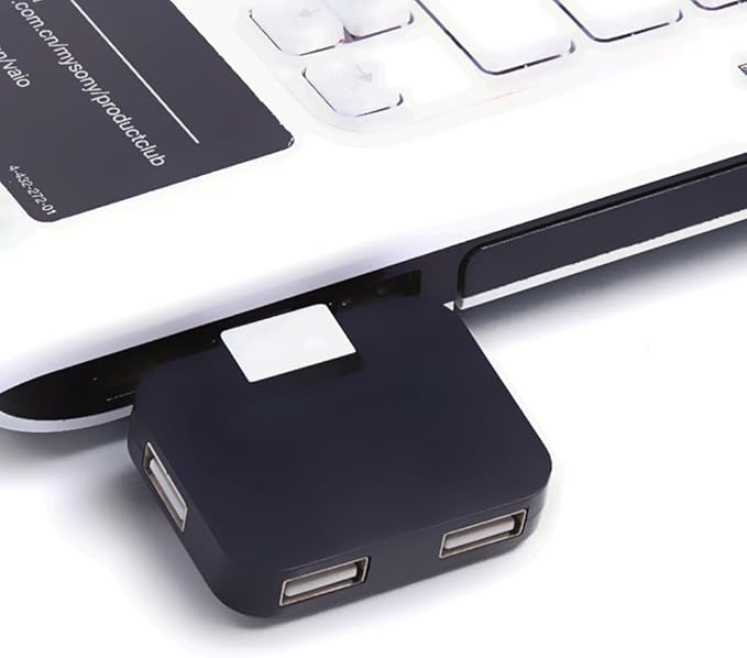 OSALADI 2pcs USB Hub 4 Port Multi-Function USB Splitter No Drivers Required Heat Dissipation Sturdy Essential for Daily Use (Random Color)