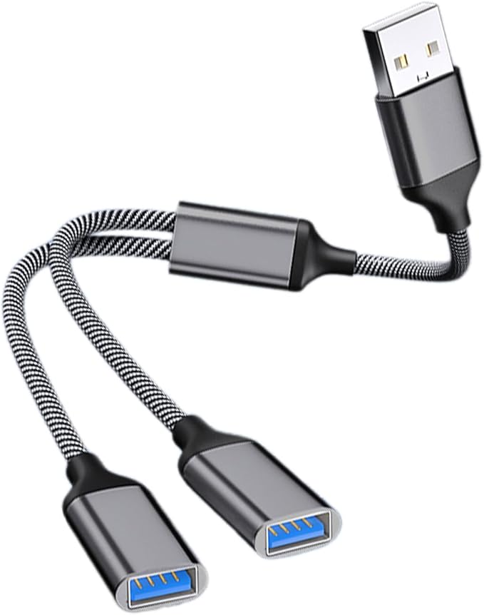 USB Extension Cable Power Splitter Male to Female Adapter Port Extender Hub Data Charger Power Split Adapter USB Hub for Car