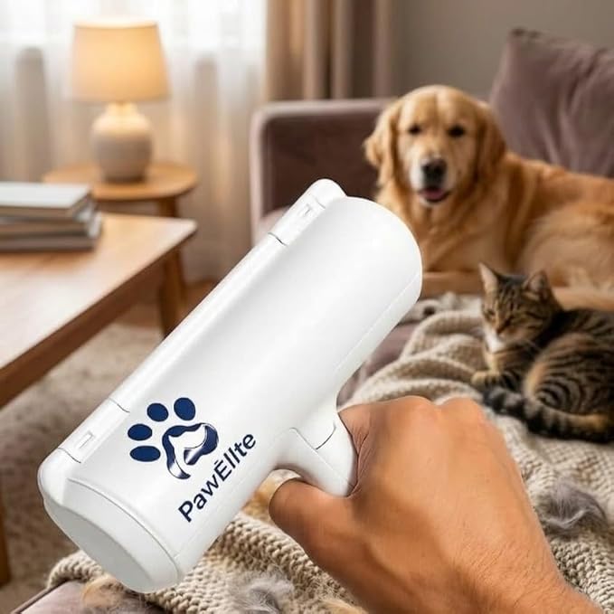 Pet Hair Remover Reusable Fur Roller for Dogs & Cats – Lint Cleaner for Carpet, Furniture, Sofa, Bed & Car Interior – Portable Cleaning Brush