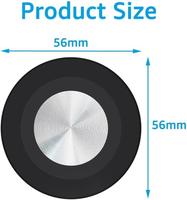 Car Phone Holder Mount Replacement Magnetic Base with 17mm Ball Head Socket Joint for iPhone Magsafe Case 15 14 13 12 Cell Phone Clip Rotation Air Vent Dashboard Windshield Stand