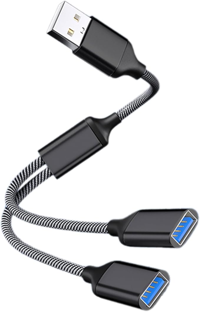 USB Extension Cable Power Splitter Male to Female Adapter Port Extender Hub Data Charger Power Split Adapter USB Hub for Car