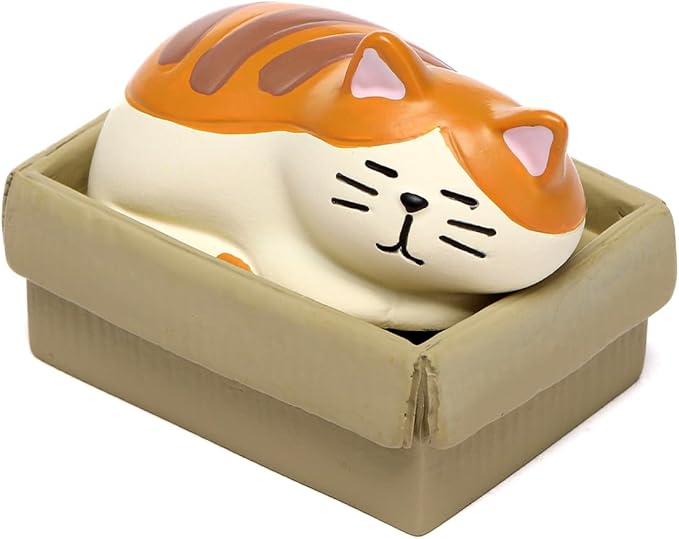 Miniature Cat Figurine kit Mini Resin Statue for Office Desk Figurine Organizer for Nightstand Garden Fairy Accessories Deco Car Dashboard Gift for Cat Lovers
