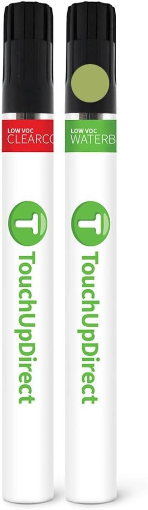 TouchUpDirect 5C3 Lime Rush Compatible with Toyota Exact Match Touch Up Paint Brush - Essential Kit