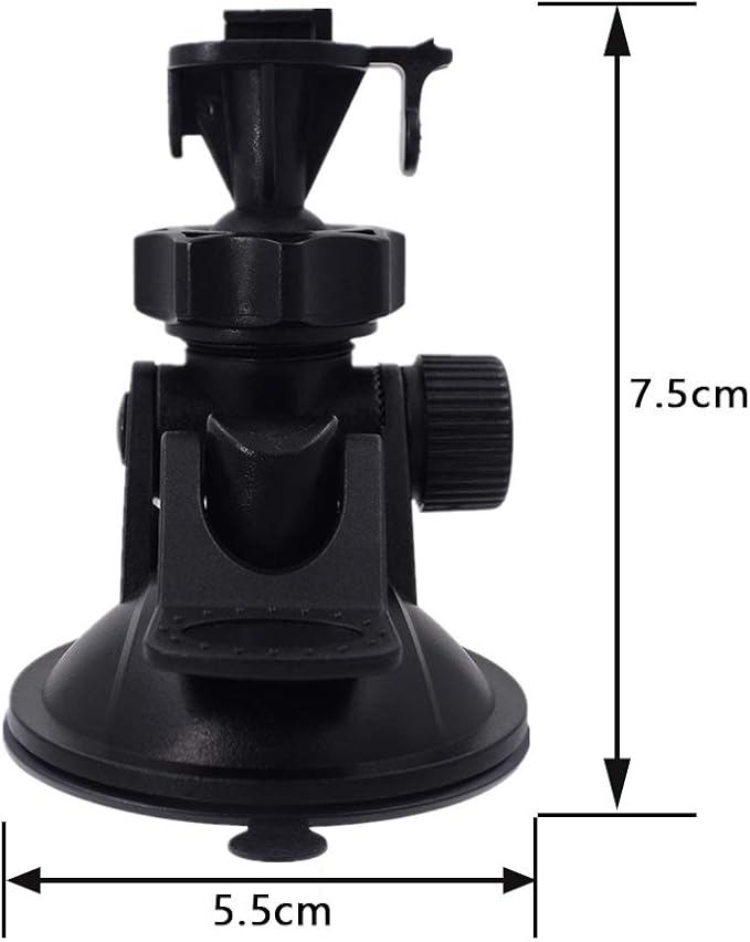 Dash Cam Suction Mount - Windshield & Dashboard Suction Cup Mount Holder/w Various Joints for Yi/Rove/Rexing/Falcon/Old Shark/VANTRUE/KDLINKS/WheelWitness/...(On-Dash Cameras Suitable)