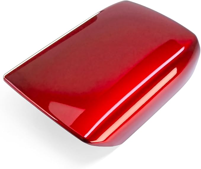 ABS Car Central Console Armrest Cover Armrest Cushion Cover Center Console Box Pad Compatible with Kia K4 2025-2026 Accessories (Glossy Red Style)
