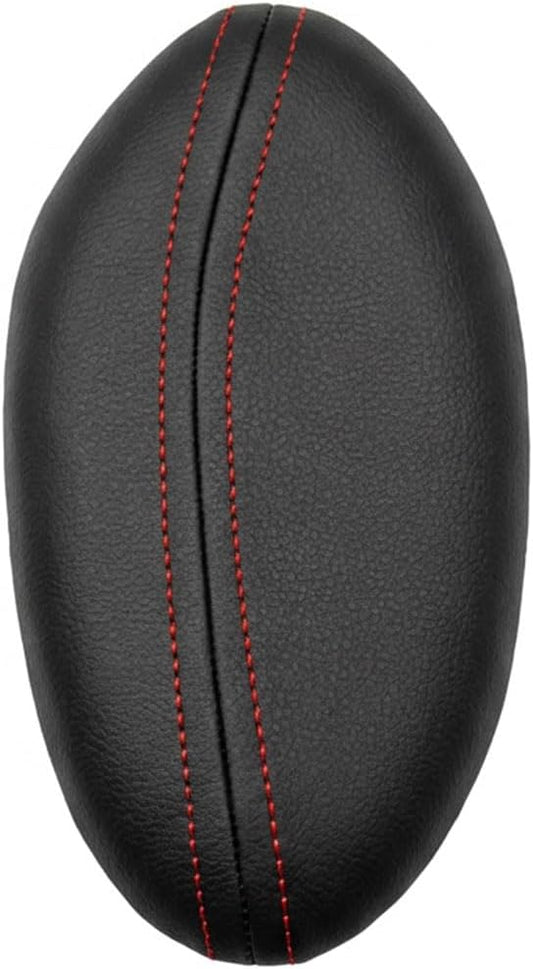 Car Knee Cushion, Car Center Console Leg Elbow Pad, Soft Comfortable Leather Thigh Support Rest Pad, Universal Auto Door Armrest Pad for Most Vehicles (Right Red)