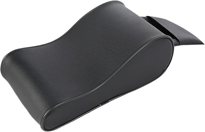 Center Console Cover, Car Center Console Armrest Cushion With Storage Pouch Multifunctional Car Armrest Box Lift Pad Memory Foam Vehicle Pillow Cover(Black)