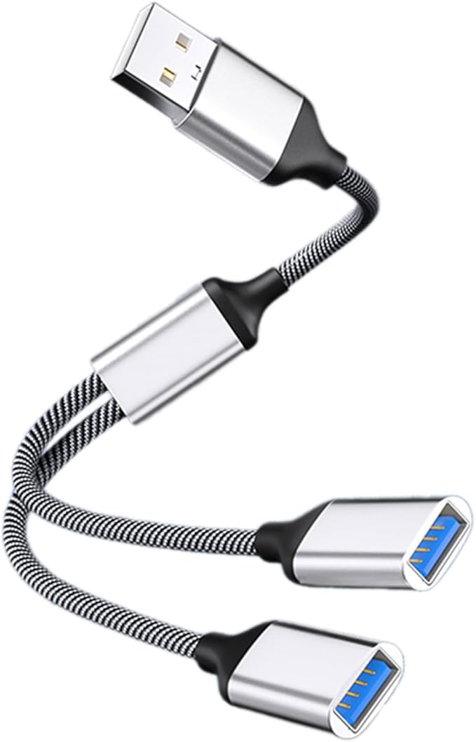USB Extension Cable Power Splitter Male to Female Adapter Port Extender Hub Data Charger Power Split Adapter USB Hub for Car