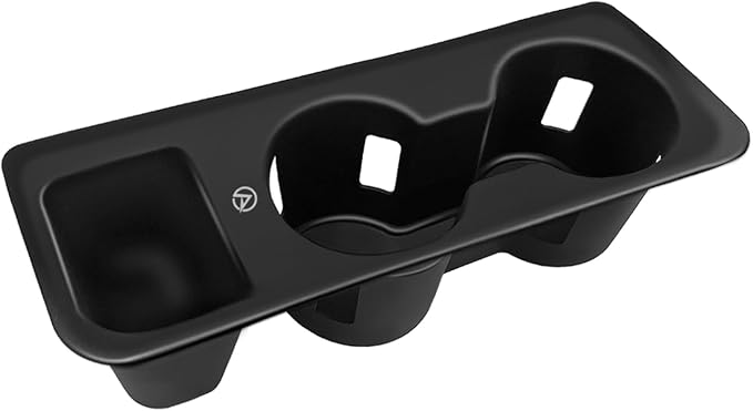 Muslogy Center Console Cup Holder Inserts Compatible with 2022-2026 Ford Maverick Accessories Middle Console Drink Holder Silicone Black Organizer Non-Slip Drink Stopper