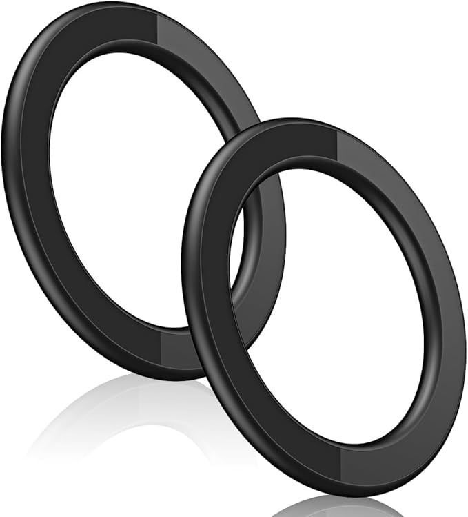 Magnetic Ring Holder for iPhone 14 13 12 Magnet Wall Mobile Phone Holder Magnetic Car Phone Stand for magsafe case (Black 1 pcs)