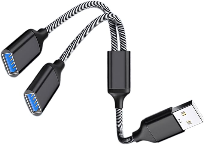 USB Extension Cable Power Splitter Male to Female Adapter Port Extender Hub Data Charger Power Split Adapter USB Hub for Car