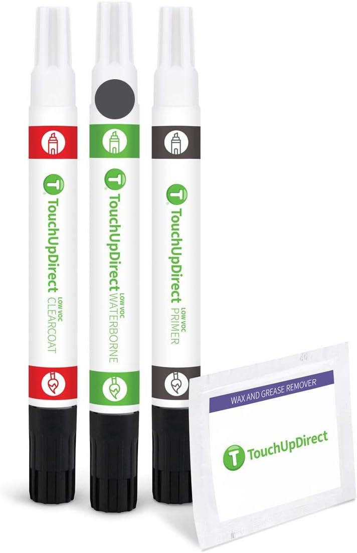 TouchUpDirect 1H1 Gray/Predawn Gray Metallic for Toyota Exact Match Touch Up Paint Combo - Preferred Package