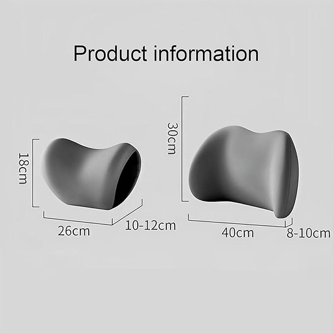 Car Back Support Neck Pillow for Subaru Crosstrek 2012-2025, Comfortable Soft Car Seat Headrest Neck Rest Cushion Lumbar Support Pillow with Adjustable Strap, Pink