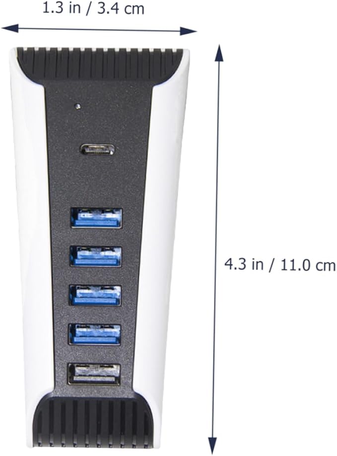 Gadpiparty USB Hub Splitter for USB Expander Adapter for Game Console Connects Keyboard Mouse Controller and More Easy to Use and Install