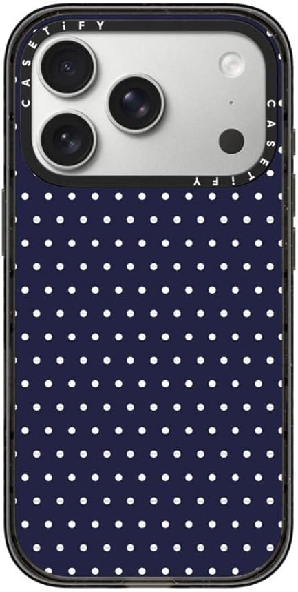 CASETiFY Impact iPhone 17 Pro Case [Slim/Compatible with Magsafe / 8.2 ft. 4X Military Grade Drop Protection] - Nightie - Clear Black