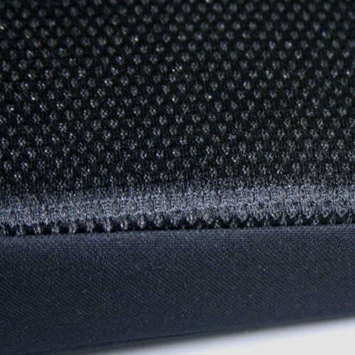Yupbizauto New Breathable Comfortable Ergonomic Wedge Car Seat Office Chair Back Support Cushion (Black Mesh)
