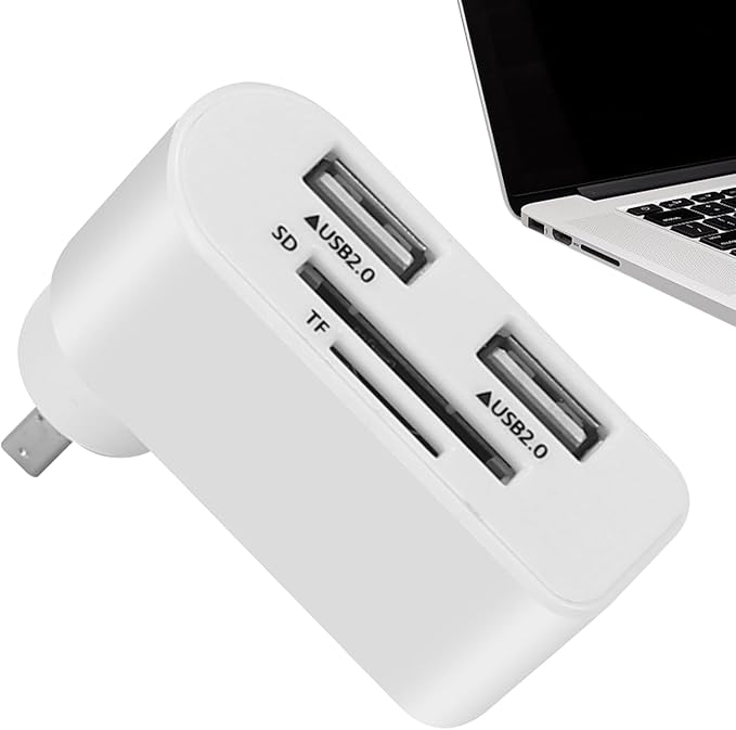 Rotatable USB Hub – ABS 4.5x5.5x2cm | USB Hub, 4 Port Mini USBs Extender with 480Mbps High Speed Data Transfer and Rotating Design | Multifunctional Splitter for Notebook Laptop Tablet Car Use