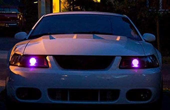 iJDMTOY Purple/Violet 15-SMD LED Accent Ambient Lighting Kit Compatible with Car Motorcycle Projector Lens Demon Eye Retrofit