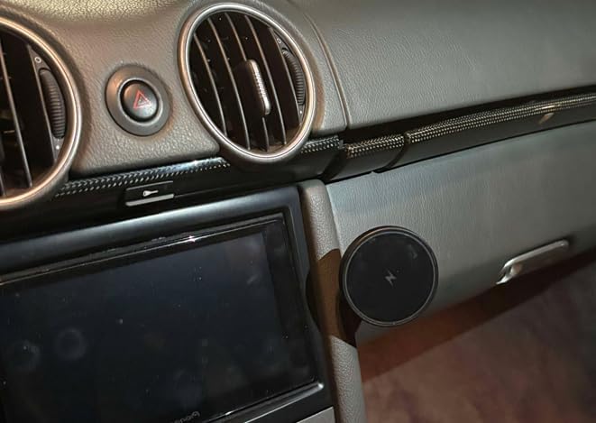 Glove Box Phone Mount Charger for MagSafe for Porsche 987 Cayman Boxster Left Hand Drive Model LHD