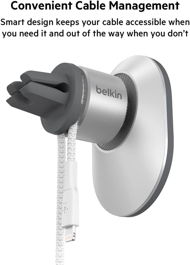 Belkin MagSafe Compatible Car Phone Magnetic Mount, Air Vent Phone Holder for iPhone 12, 12 Pro, 12 Pro Max, 12 Mini