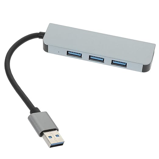 High-Speed USB Hub Expander for Laptop Computer Multiple USB Adapter for Keyboard Mouse Printer and External Drives Plug and Use Data Splitter