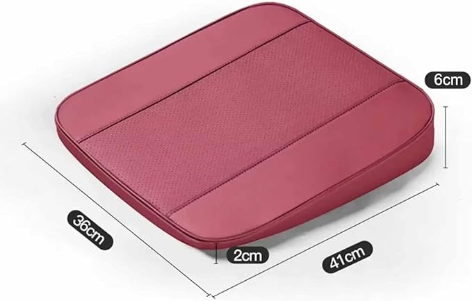 Car Seat Cushion for Ford F150(7seats) 2017-2023, Nonslip Driving Comfort and Breathable Lumbar Support Pad Sciatica and Back Pain Relief,Red-6 cm