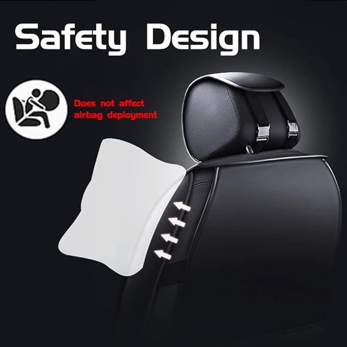 Car Seat Cover 2 Seats for Chevrolet Camaro 2000-2024, Durable Wear Resistant Waterproof Seat Covers, Breathable No Odor Premium Leather Vehicle Seat Covers.(Standard,Black)