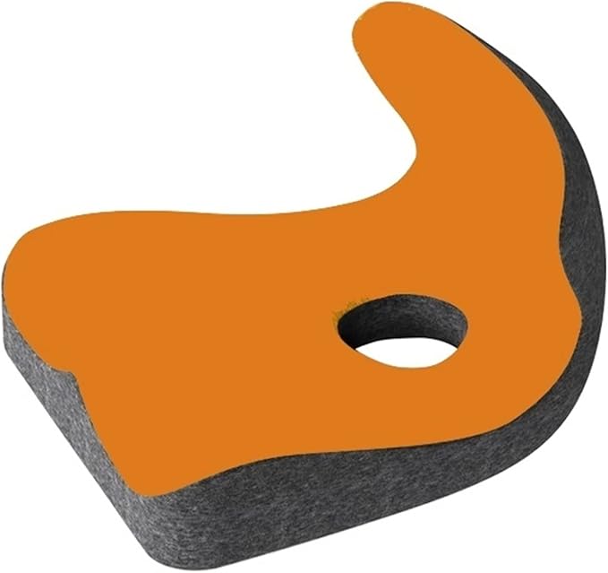 Car Seat Cushion & Lumbar Support Memory Foam Chair Pad, Back Support Pillow Chair Cushion for Office Reduce Tailbone Pressure & Improve Comfort(Yellow)