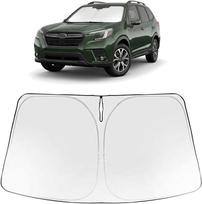 Proadsy Windshield Sun Shade for Forester 2025-2026 Foldable Front Sunshade Protector Sun Visor Blocks UV Rays Keep Car Cooler Accessories