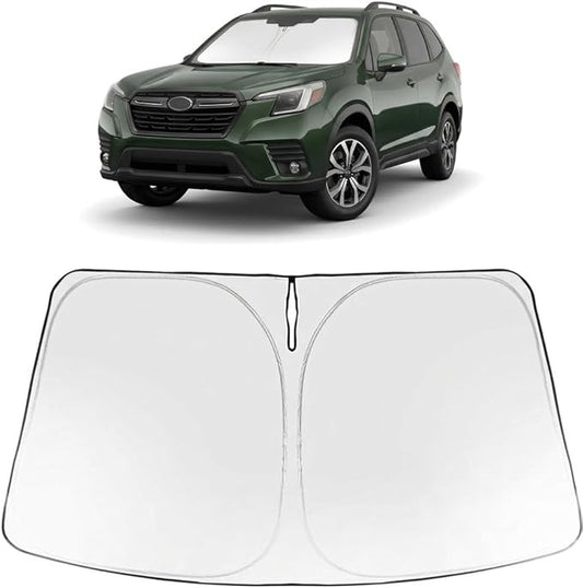 Proadsy Windshield Sun Shade for Forester 2025-2026 Foldable Front Sunshade Protector Sun Visor Blocks UV Rays Keep Car Cooler Accessories