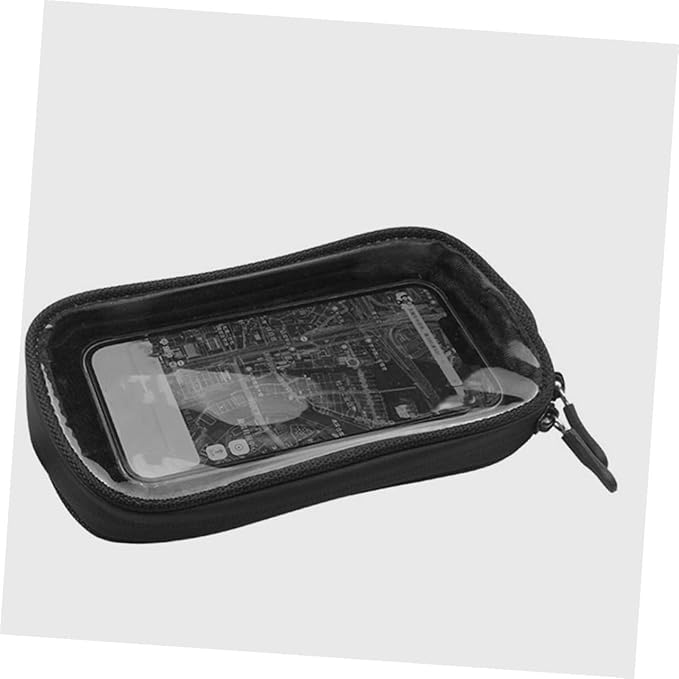 Magnetic Motorcycle Tank Bag with Waterproof Pu Leather Small Motorcycle Fuel Tank Bag Touchscreen Phone Holder