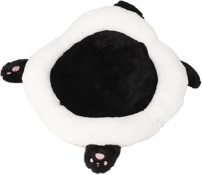 GLEAVI Cute Panda Car Seat Cushion Lumbar Support Pillow for Adults Pads for Cars Trucks Suvs Fun Cartoon Design for Enhanced Comfort and Easy Cleaning