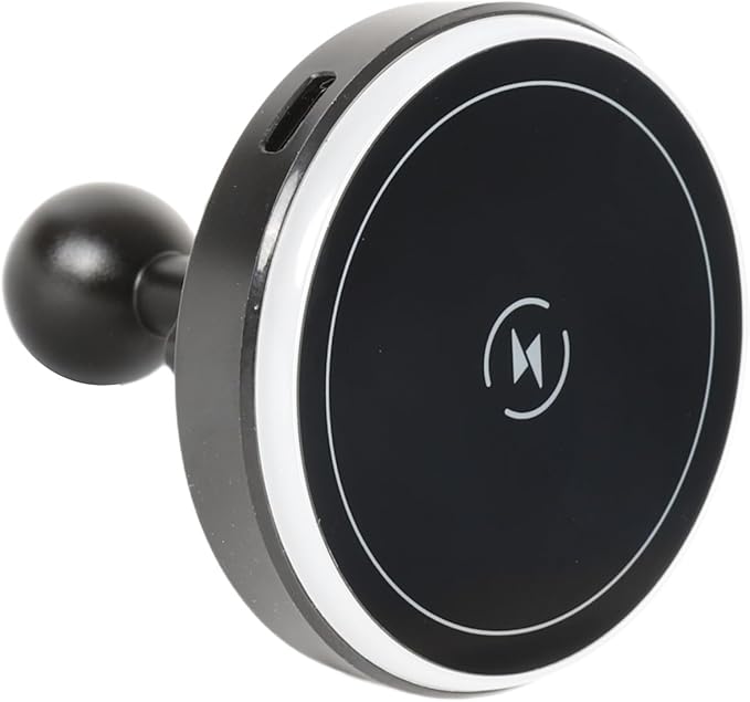 15W Magnetic Wireless Charging Phone Holder with 20mm Ball Head for MagSafe iPhone 17/16/15/14/13/12 Siries, Compatible with Bulletpoint Mounting Solutions