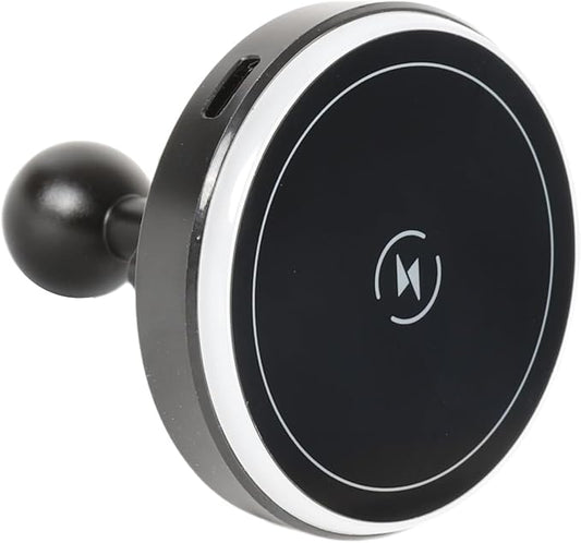 15W Magnetic Wireless Charging Phone Holder with 20mm Ball Head for MagSafe iPhone 17/16/15/14/13/12 Siries, Compatible with Bulletpoint Mounting Solutions
