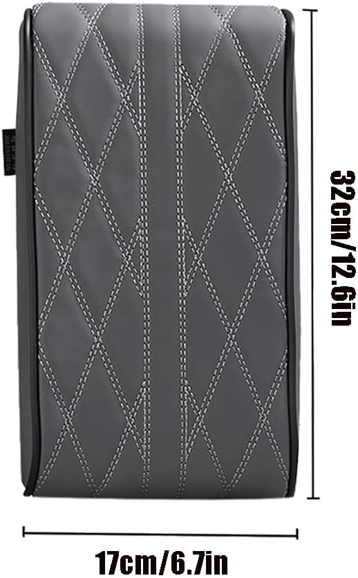 Car Center Console Cover for Range Rover Velar 2018–2025 2026 L560, Car Armrest Cover Center Console Pad Armrest Cushion Armrest Box Pad Interior Auto Accessories Anti-Slip,A-Black-32 * 17cm