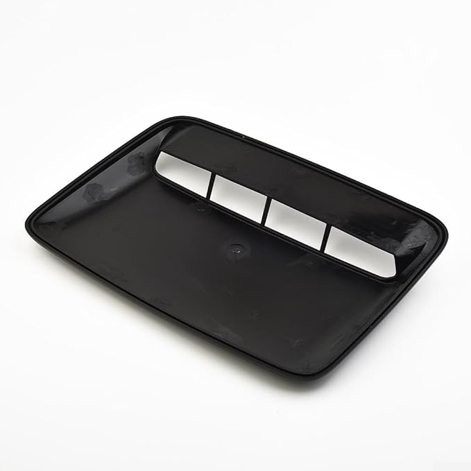 Car Hood Scoop Vent Cover Set - 3 Pcs Glossy Black Air Intake Decorative Trim For Fit On Most Vehicles