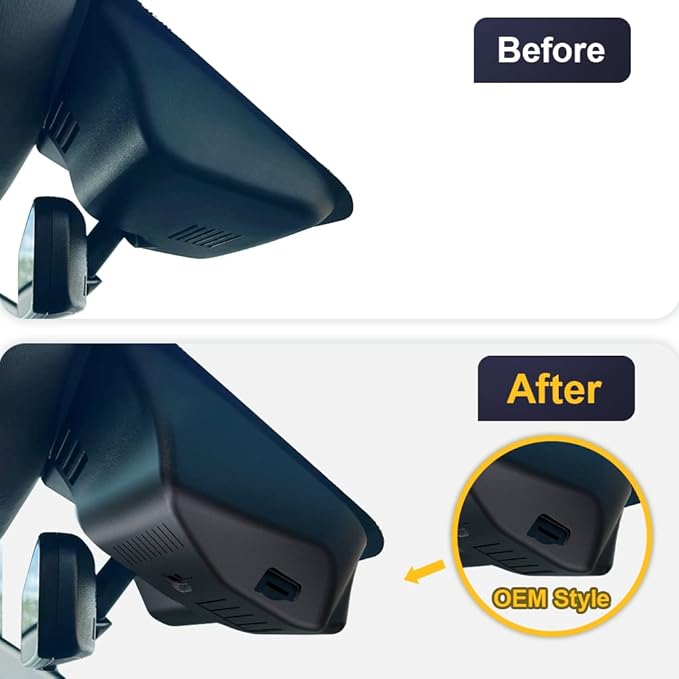 Fitcamx 4K Dash Cam Suitable for Honda Pilot 2016-2022 & Passport 2019-2025 Touring EX LX Elite Sport EXL (DZ-0337), OEM Look, UHD 2160P Video, WiFi & APP, Loop Recording, G-Sensor, Plug&Play, 64GB