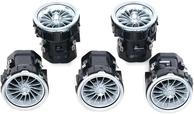 64 Colors for Mercedes Benz C180 C200 C250 C300 C400 C43AMG C63AMG 2019 2020 2021 Air Vent New EQS Air Vent Outlet Nozzle Atmosphere Lamp,7pcs Air Vent Ambient Light Kit