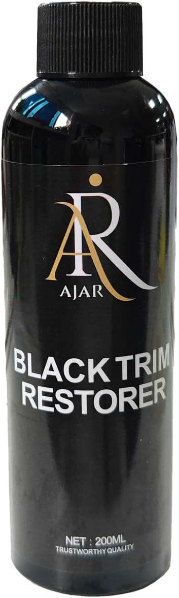 Plastic & Tire Trim Restorer – Shine & Protect Faded Car Trim – Conceals Scratches, UV Resistant, Lasts 8+ Months – 6.7 Fl Oz