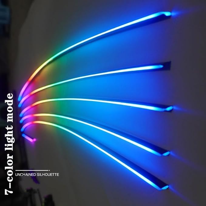 18 in 1 Symphony car Ambient Lights RGB car Interior Acrylic Light Guide Fiber Optic Universal Car Decoration Atmosphere Lights
