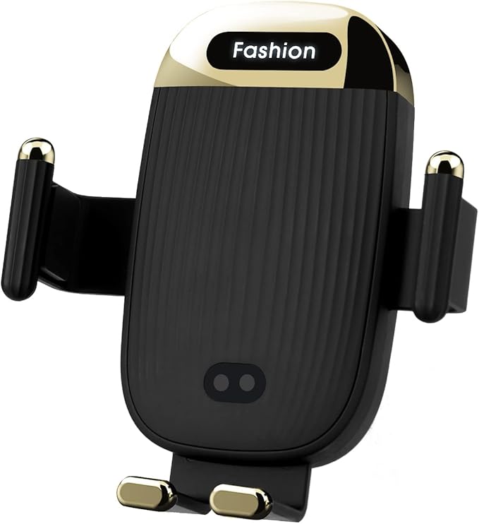 Wireless Car Charger Mount,15W Qi Fast Charger, Wireless Car Charger Smart Sensor Air Vent, Automatic Clamping Phone Holder for iPhone 13/12/11//XS/XR/8, Samsung S22/S21/S20/Note 20, etc (Black)