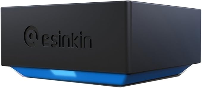 Bluetooth Audio Adapter for Music Streaming Sound System, Esinkin Wireless Audio Adapter Works with Smartphones and Tablets, Bluetooth Receiver for Home Stereo